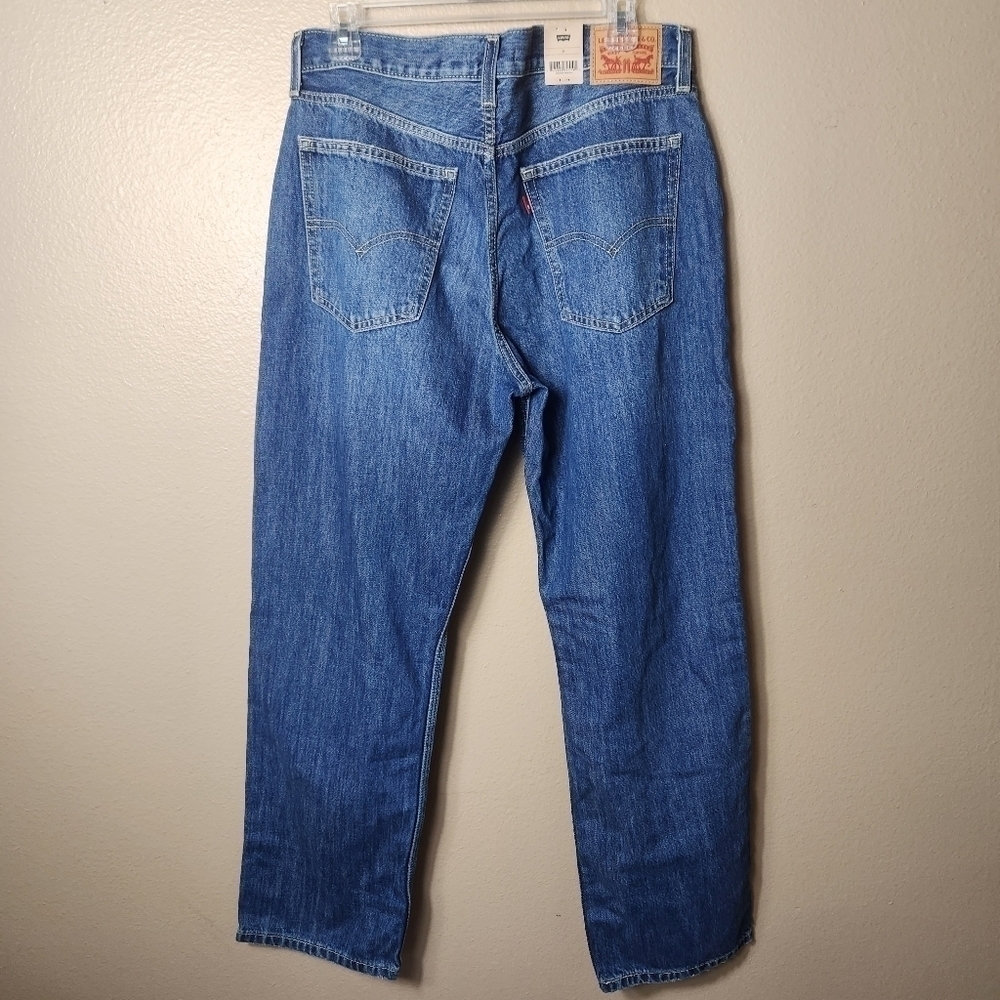Levi's Womens Low Pro Straight Distressed Medium Wash Jeans-Size 31 (NWT) - Picture 6 of 7